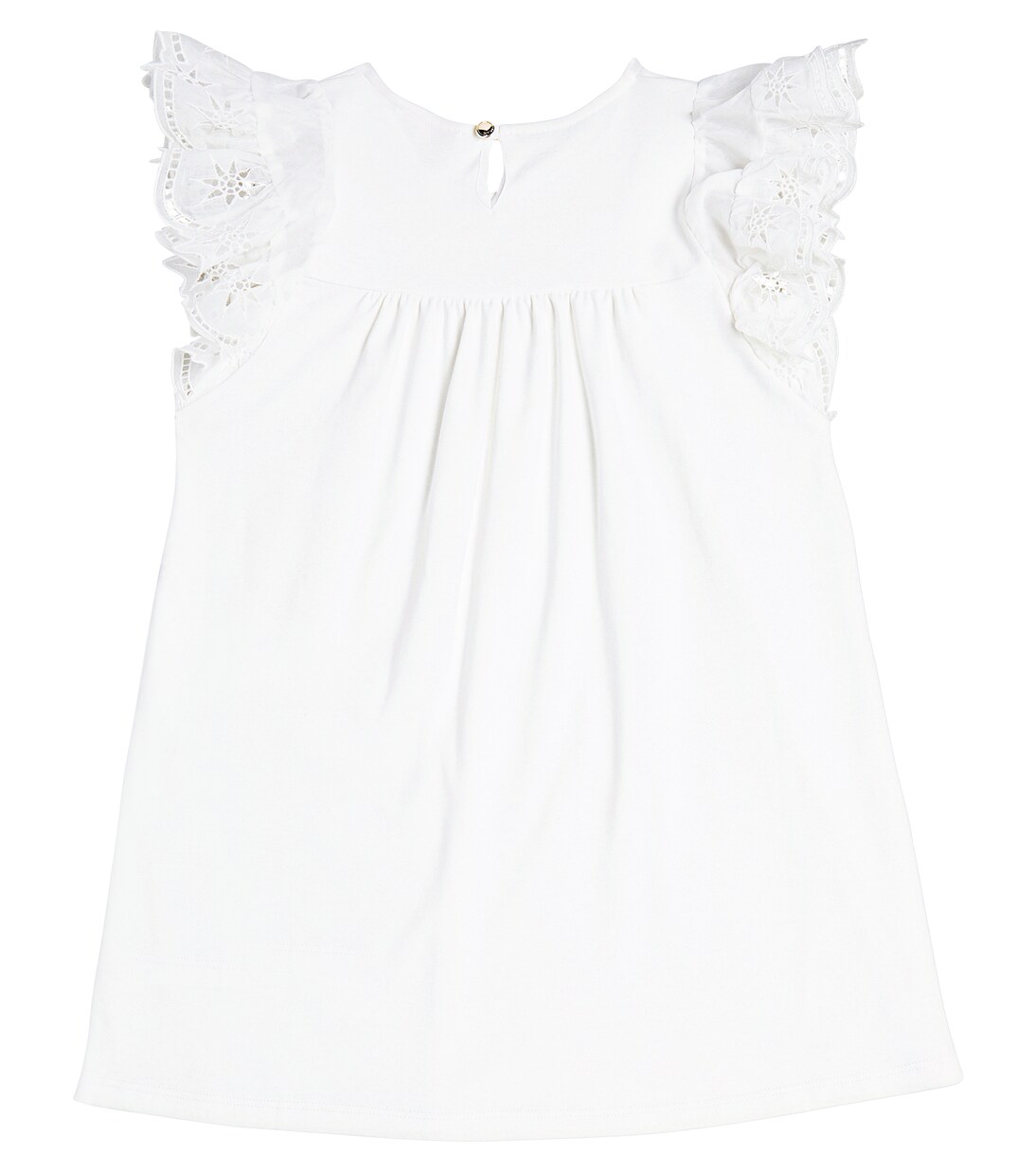 Ruffled cotton dress | Chloé Kids