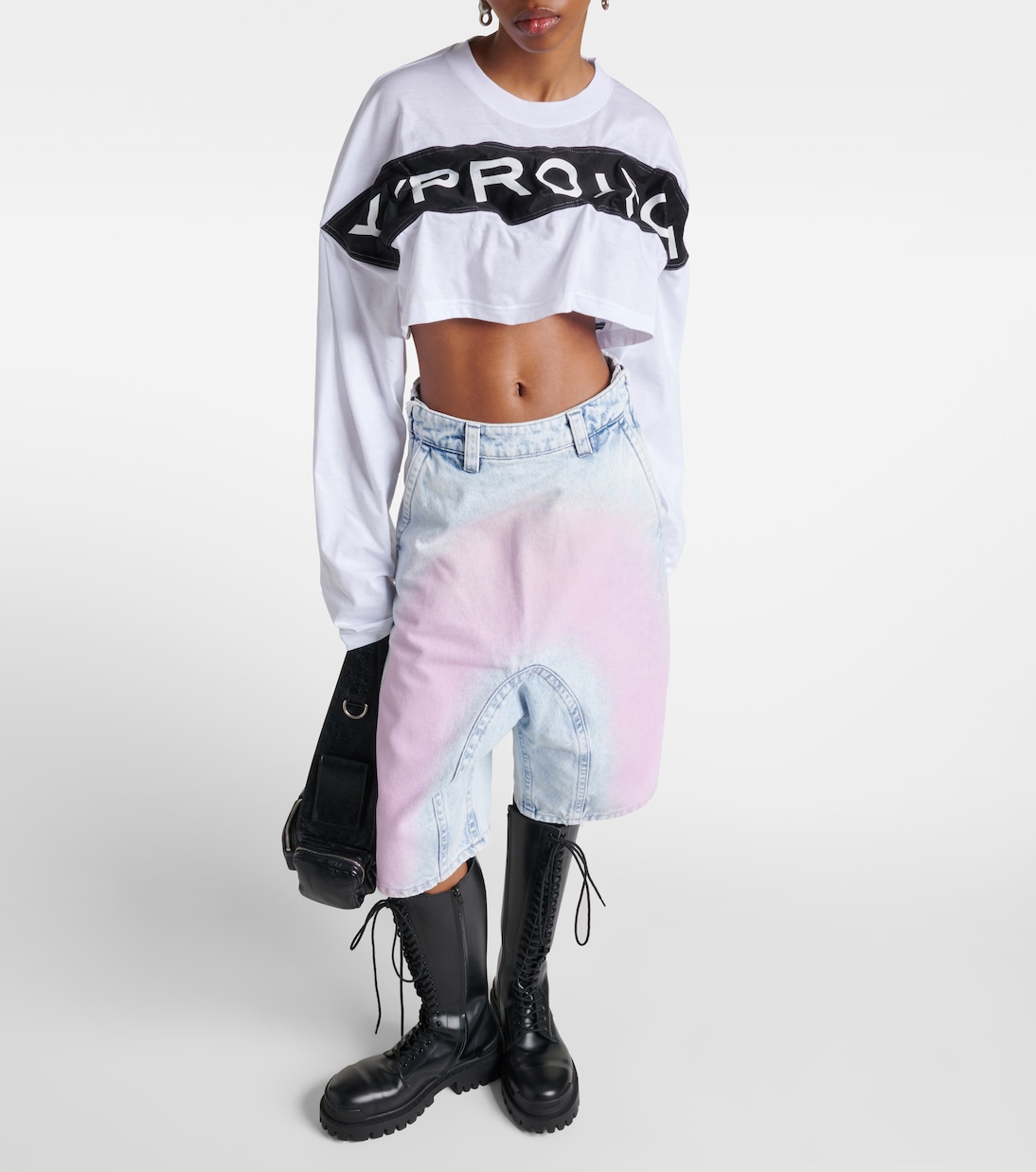 Cropped-Top aus Baumwoll-Jersey | Y/Project