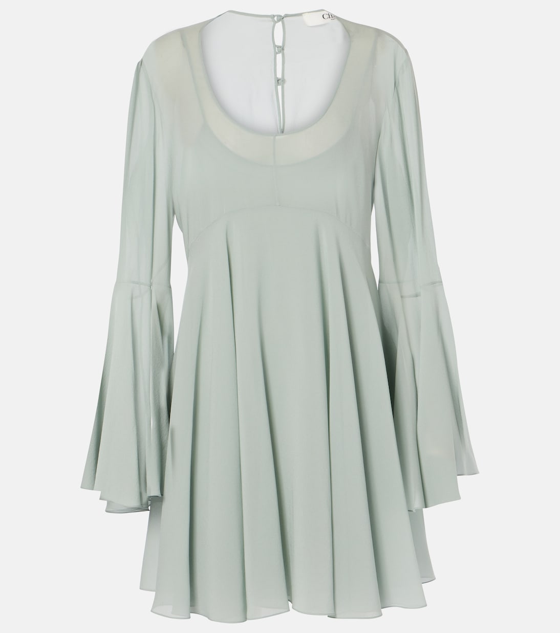 Silk chiffon minidress | Chloé