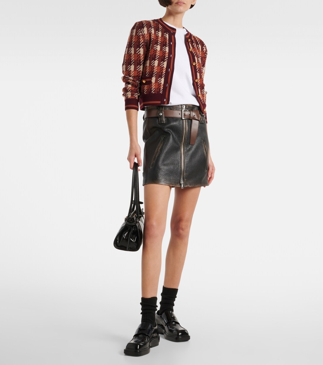 Minigonna in pelle | Prada