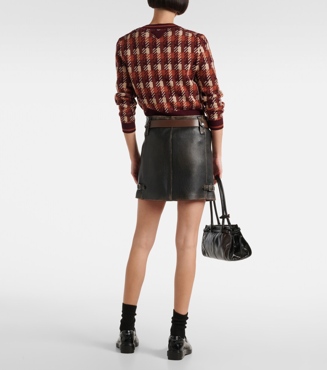 Minigonna in pelle | Prada