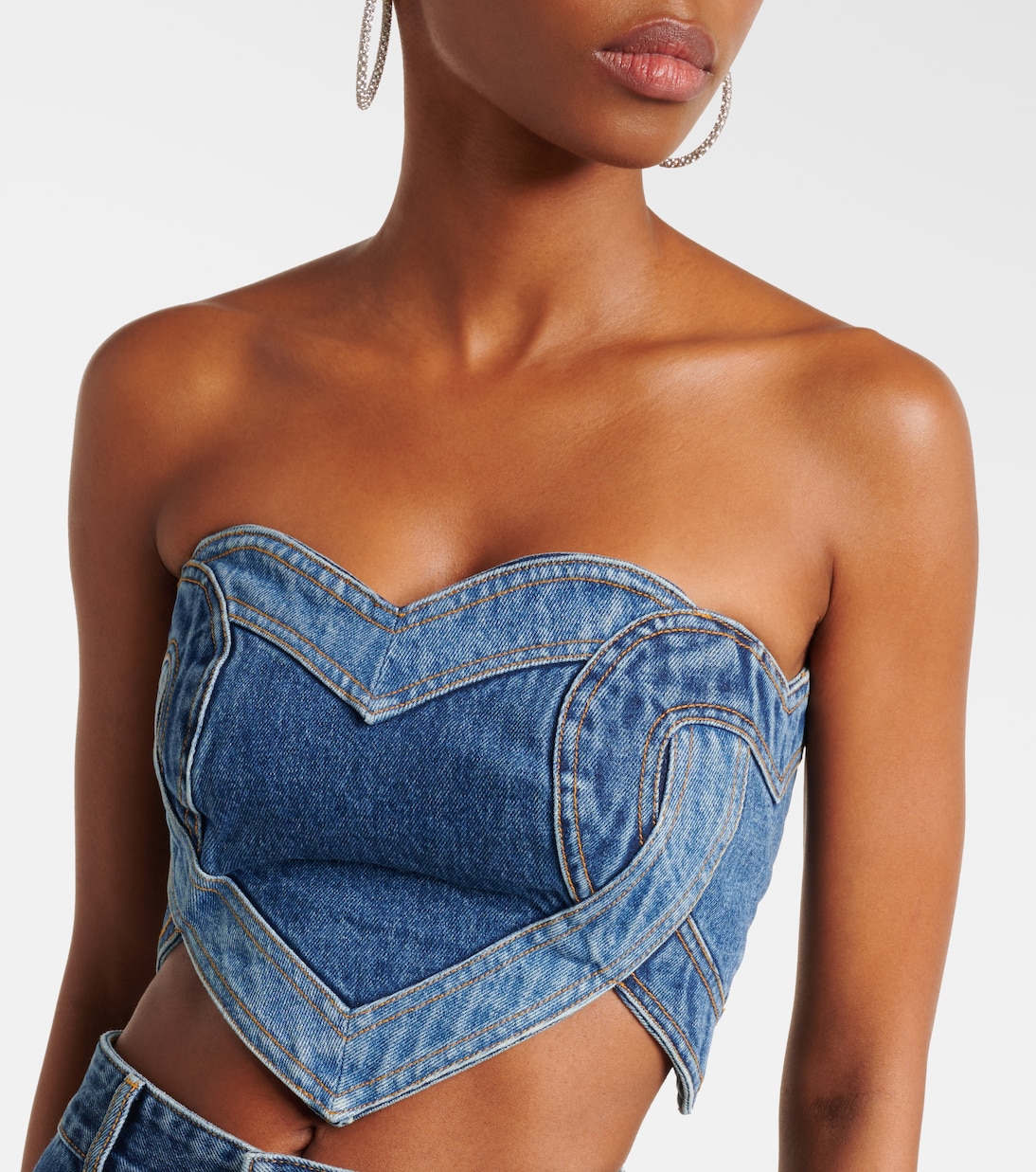 Top aus Denim | Area