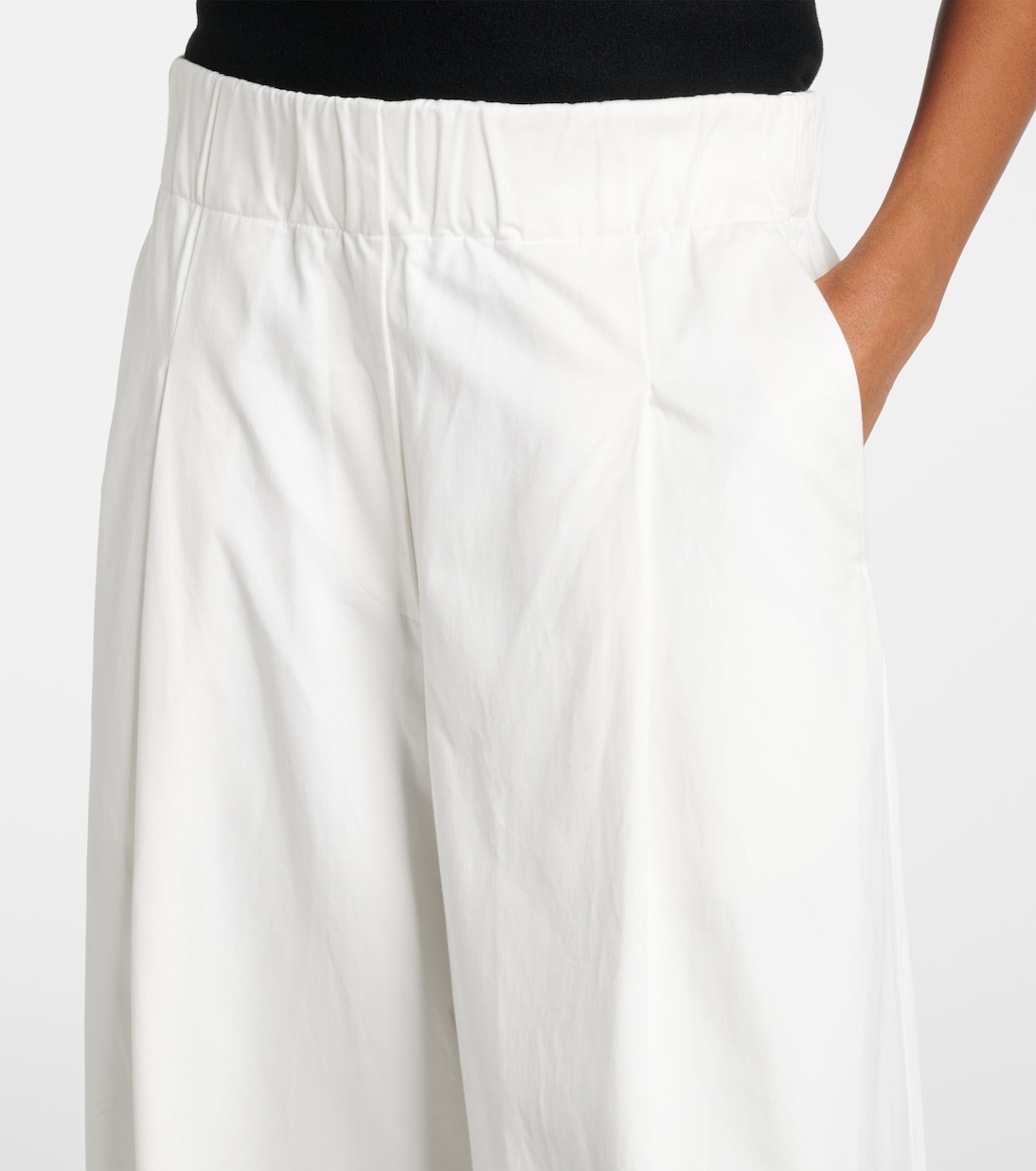 Pantalon ample à taille haute en coton | Dries Van Noten