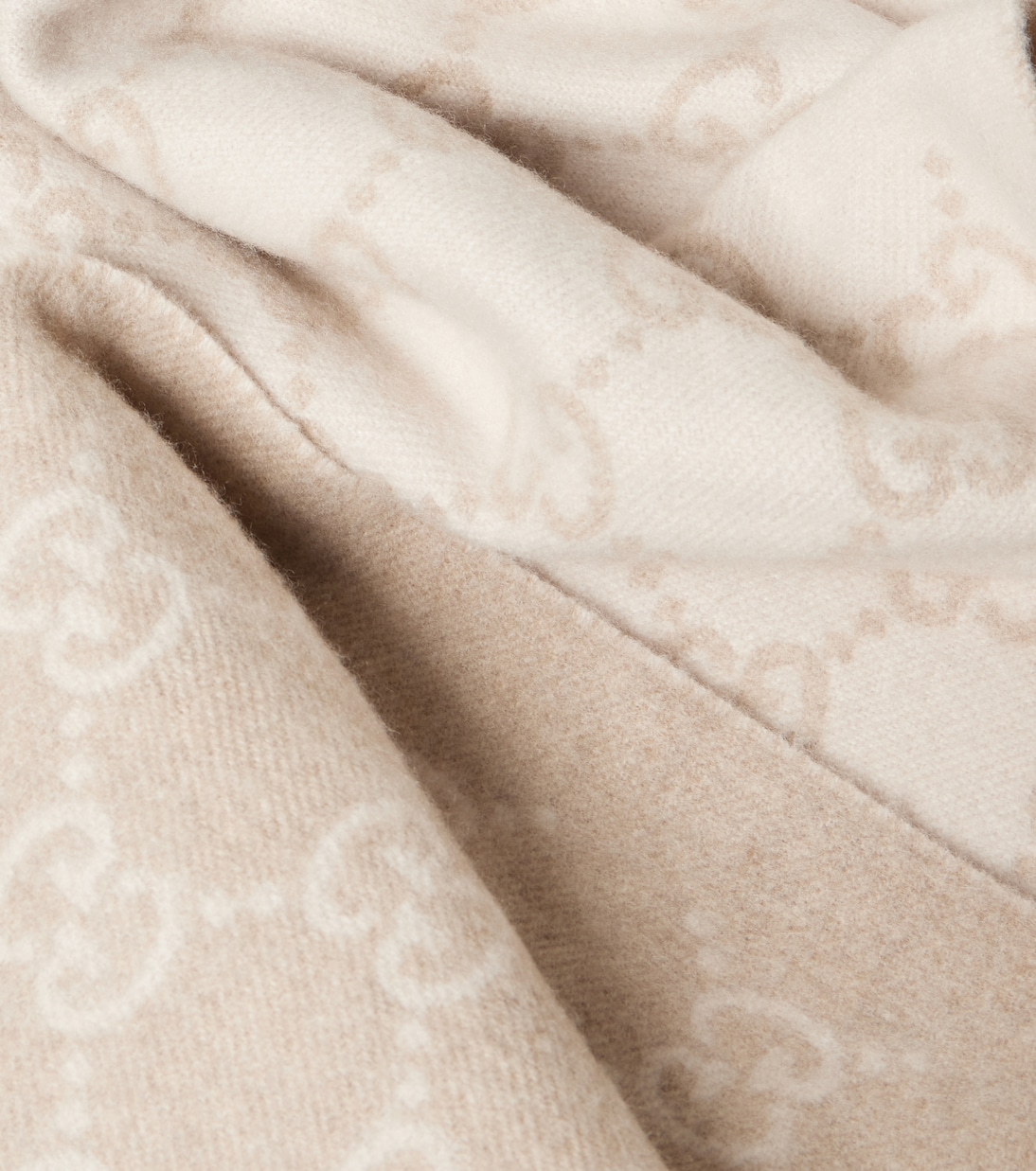 GG fringed cashmere scarf | Gucci