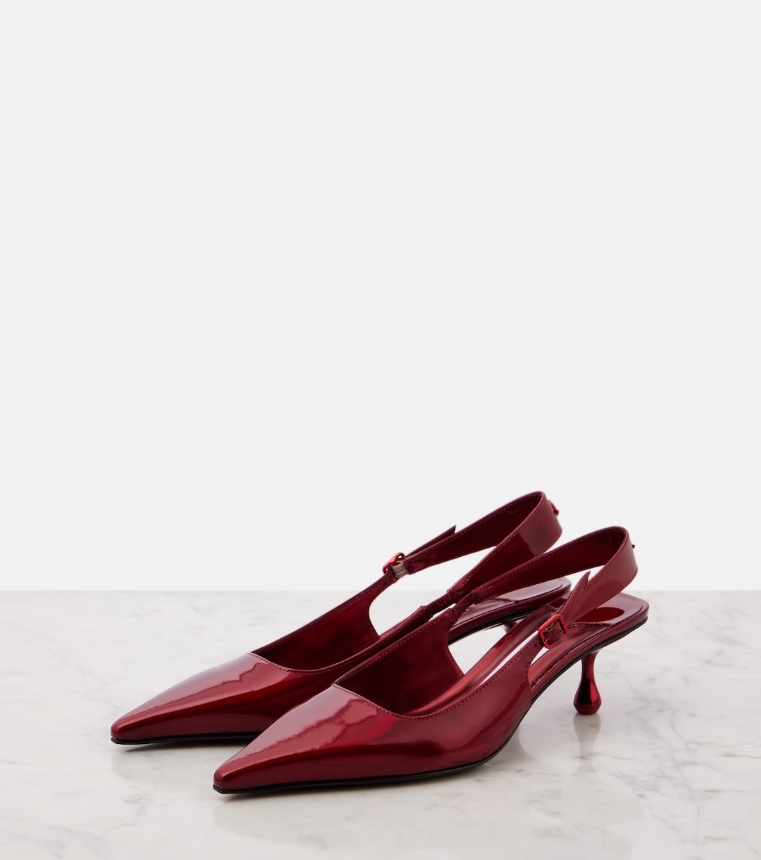 Amel 50 patent leather slingback pumps | Jimmy Choo