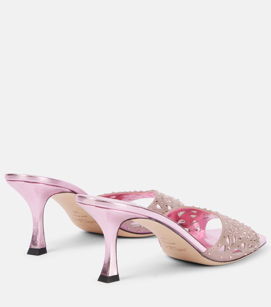 Pantoletten Skye 70 aus Satin mit Kristallen | Jimmy Choo