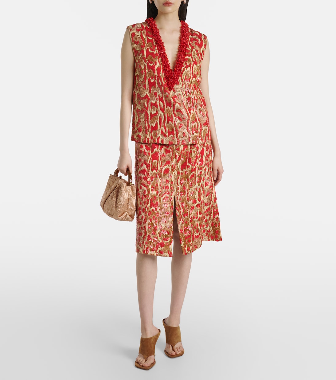 Sandalen Lorena 100 aus Veloursleder | Paris Texas