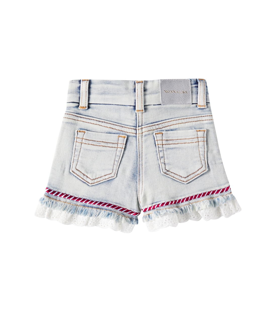 Baby Jeansshorts mit Spitze | Monnalisa