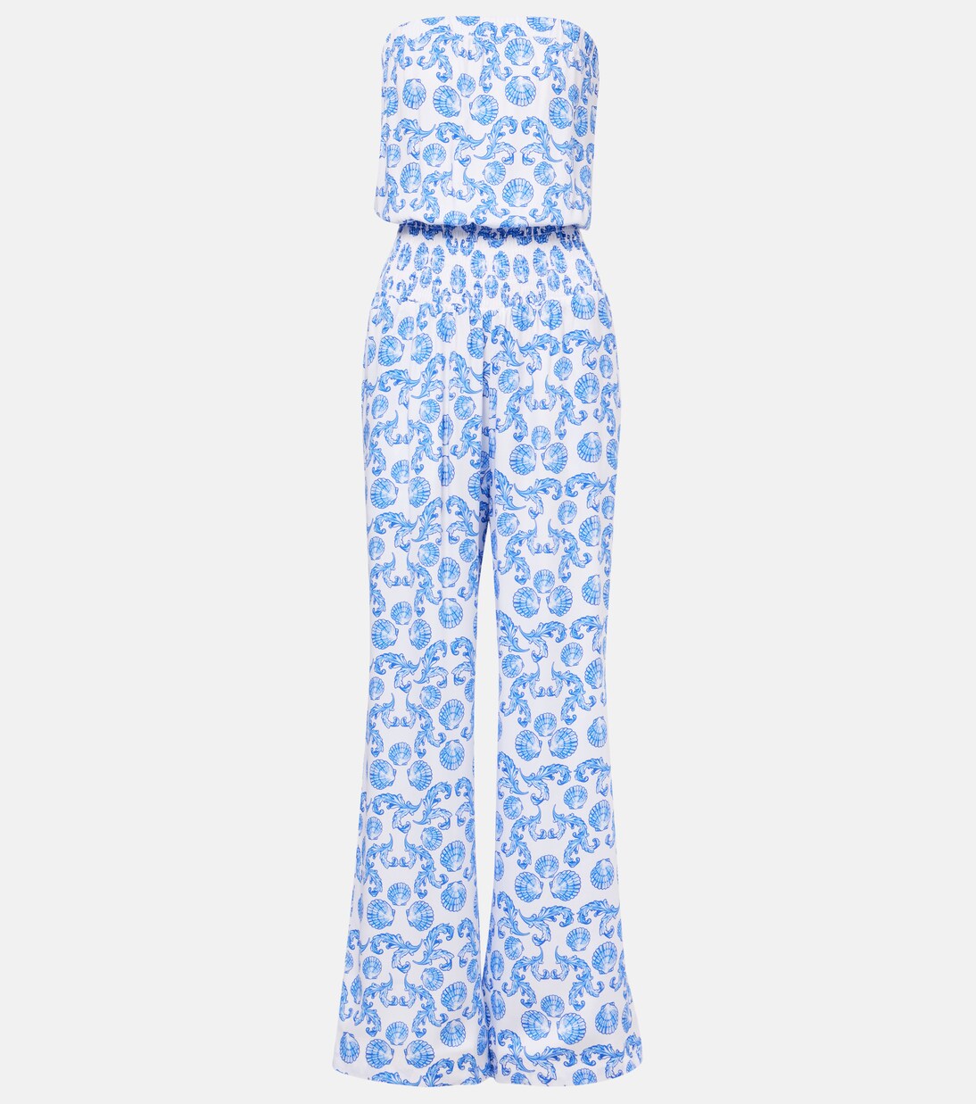 Mono bandeau Naomi de algodón fruncido | Melissa Odabash