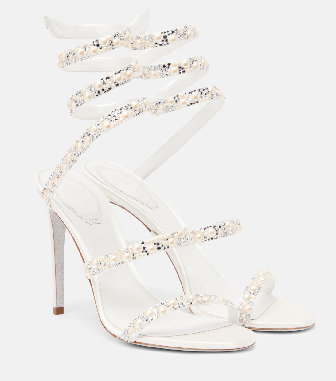 Cleo 105 embellished satin sandals | Rene Caovilla
