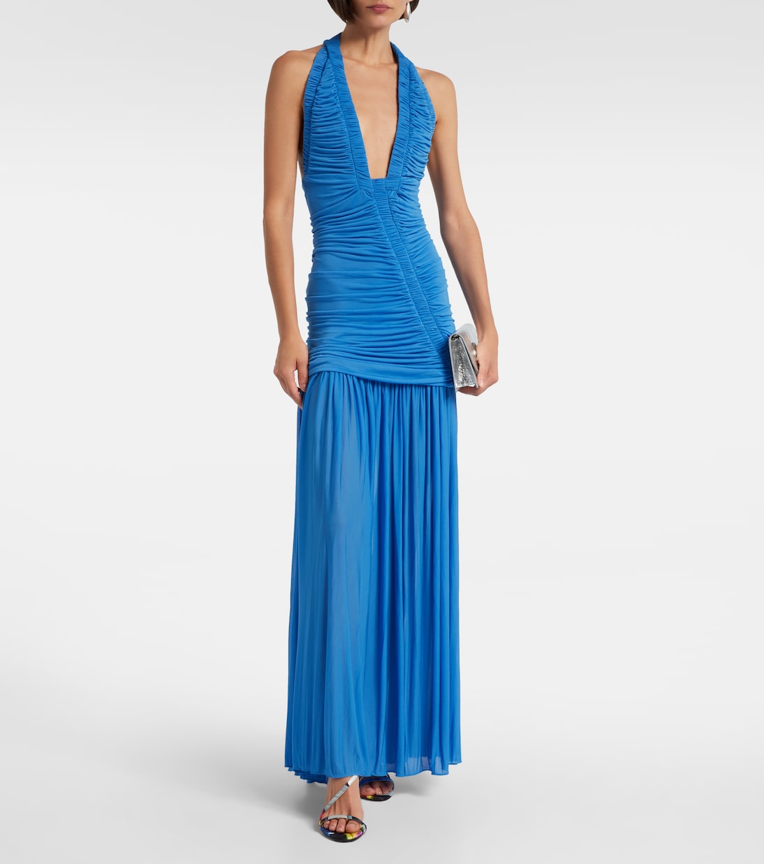 Bedruckte Sandalen Rosa Z 80 aus Satin | Christian Louboutin