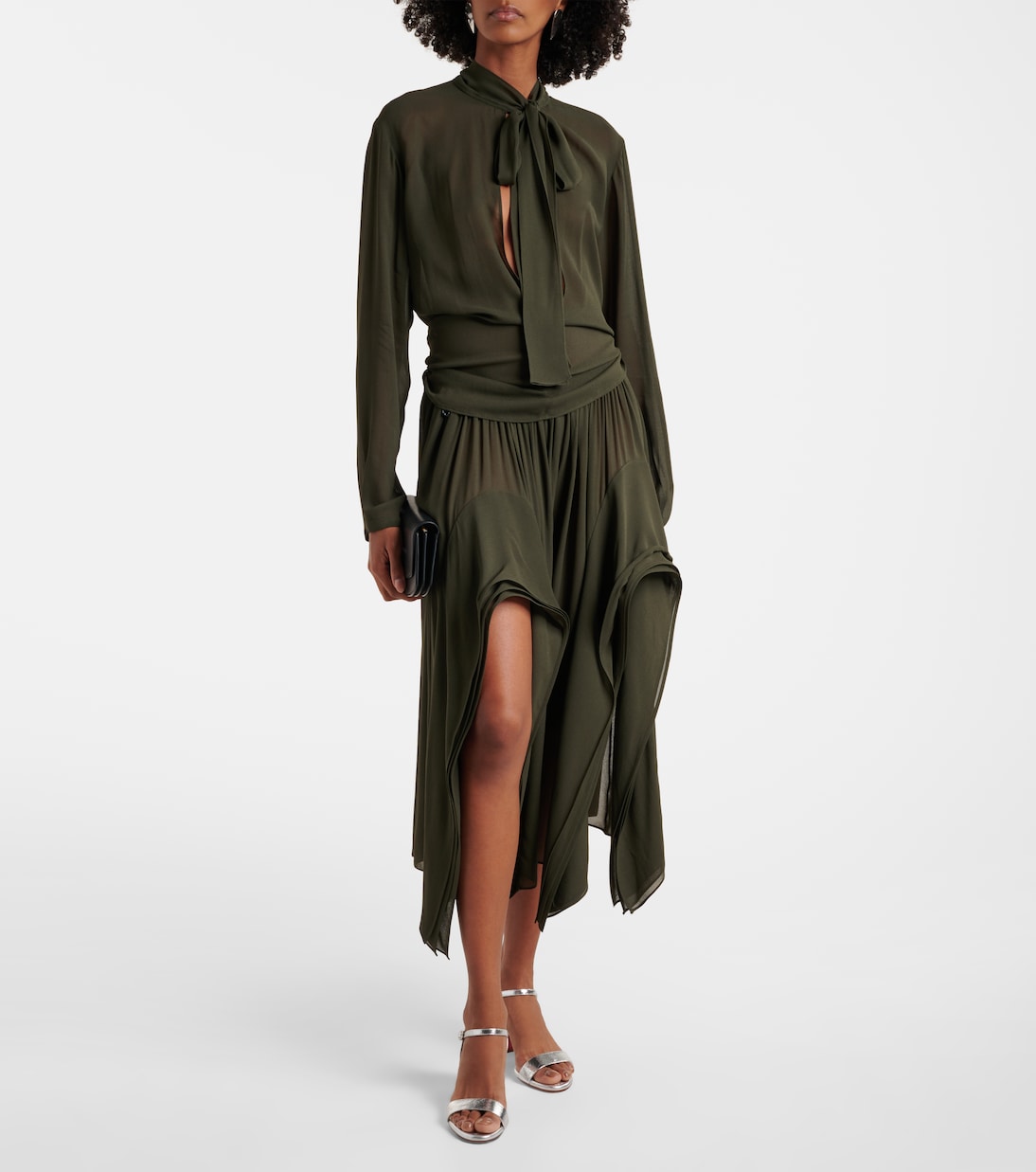 Sandali Miss Jane 55 in pelle metallizzata | Christian Louboutin