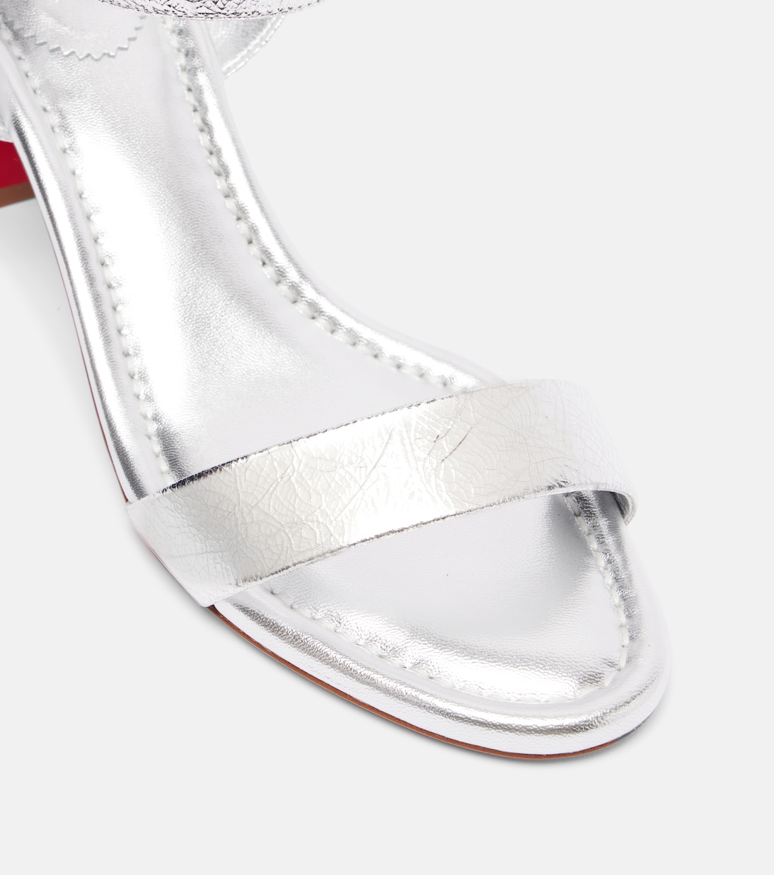 Sandali Miss Jane 55 in pelle metallizzata | Christian Louboutin