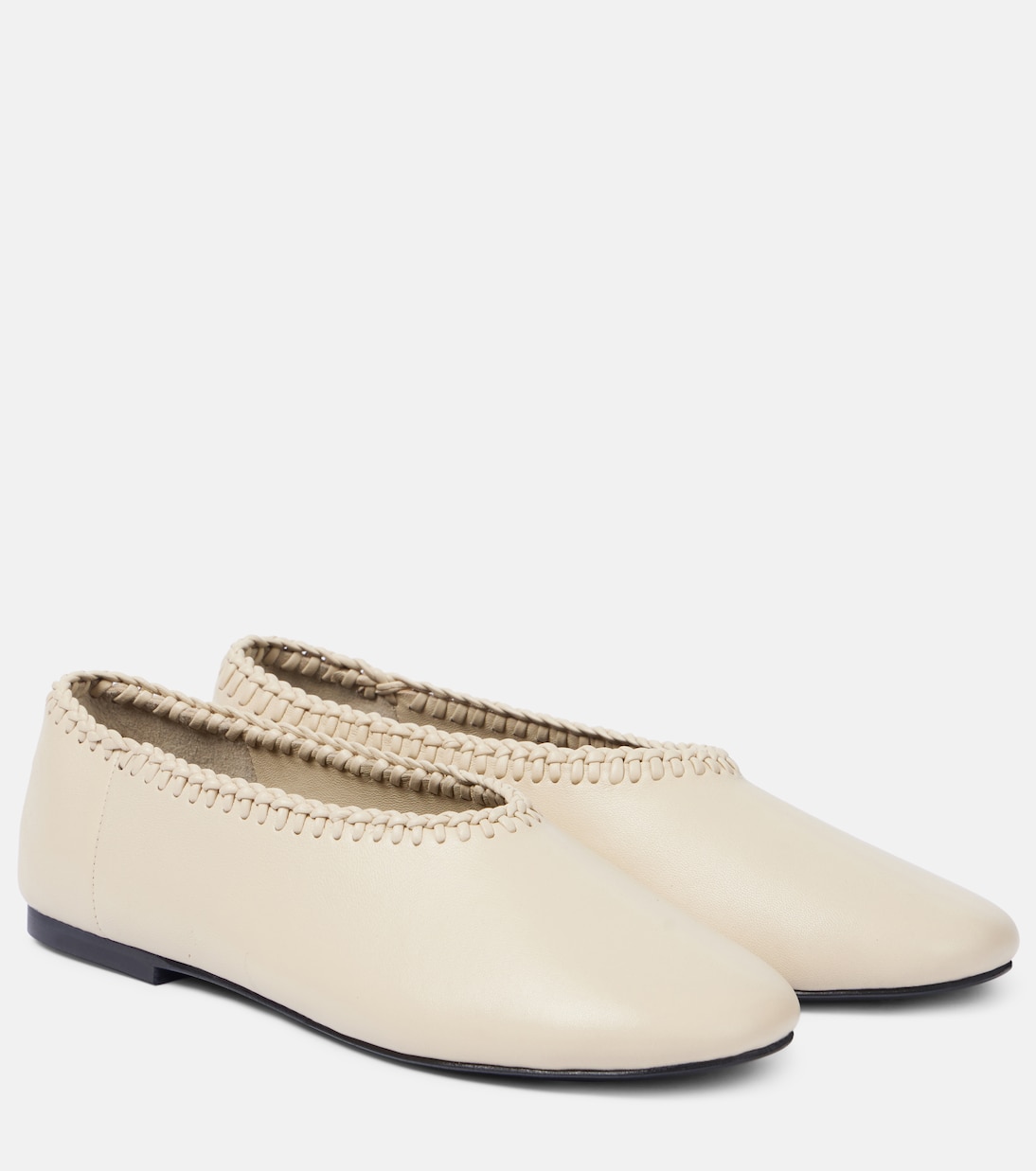 Park embroidered leather ballet flats | A.Emery