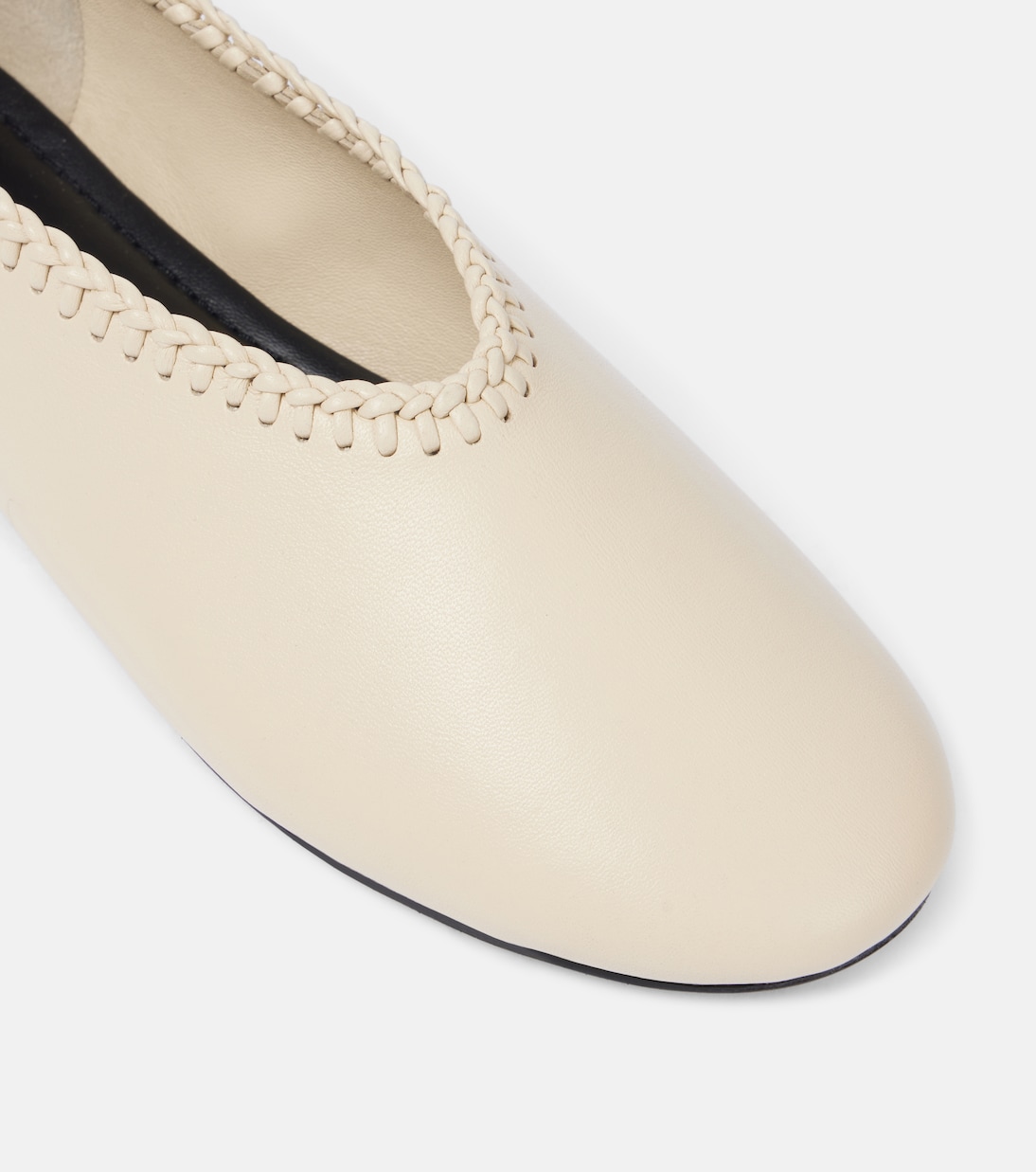 Park embroidered leather ballet flats | A.Emery