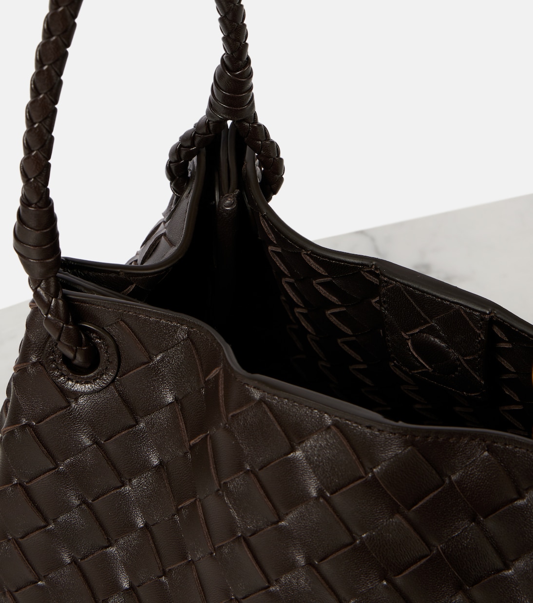 Parachute Medium Intrecciato leather tote bag | Bottega Veneta