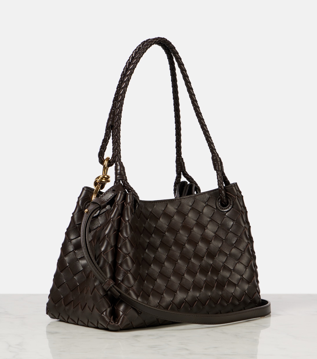 Parachute Medium Intrecciato leather tote bag | Bottega Veneta