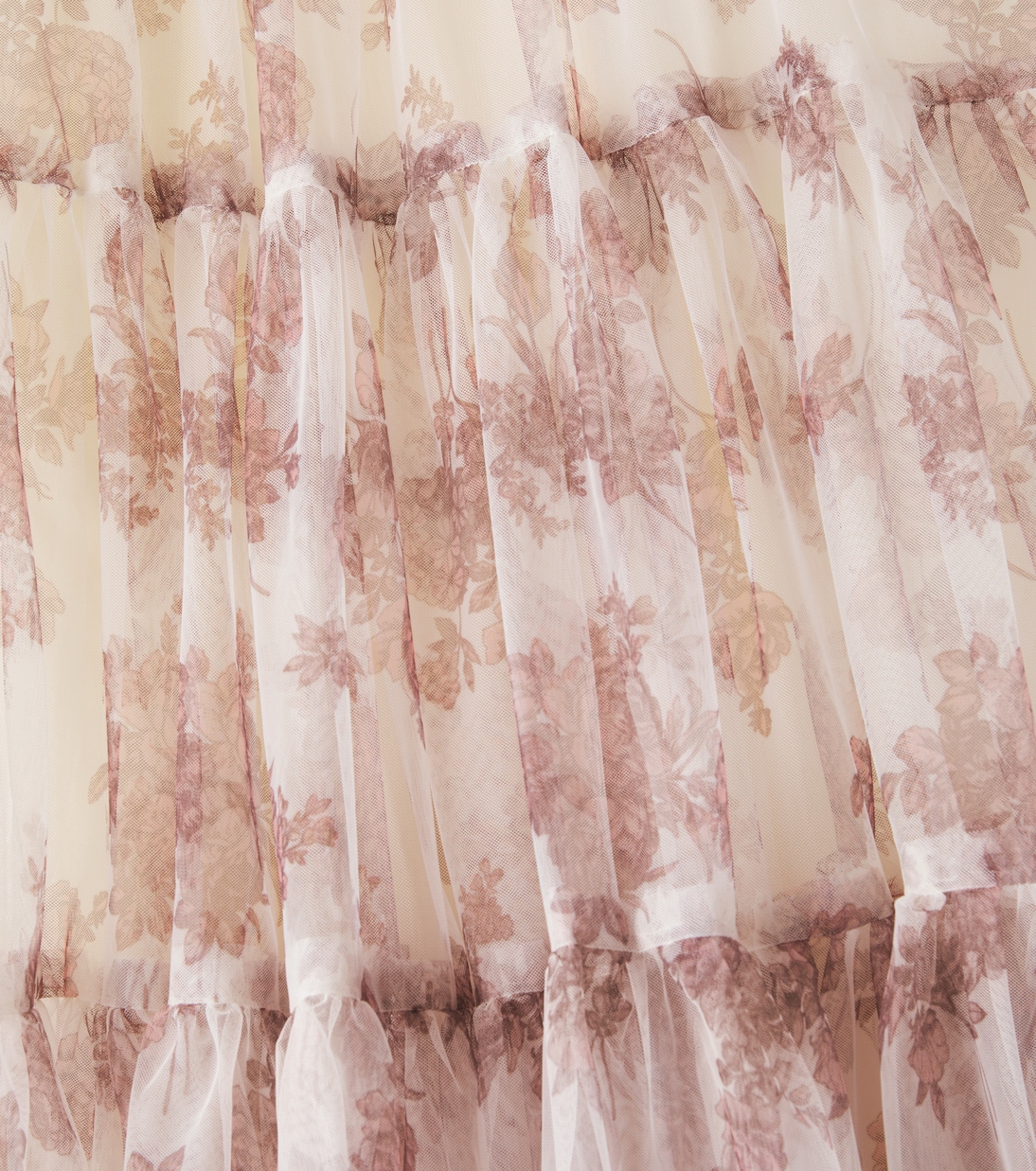 Jupe Mary Jane en toile de Jouy et tulle | C'era Una Volta