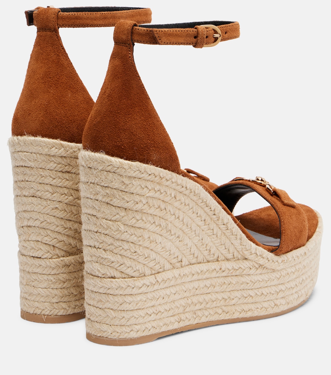 Medusa '95 suede espadrille wedges | Versace