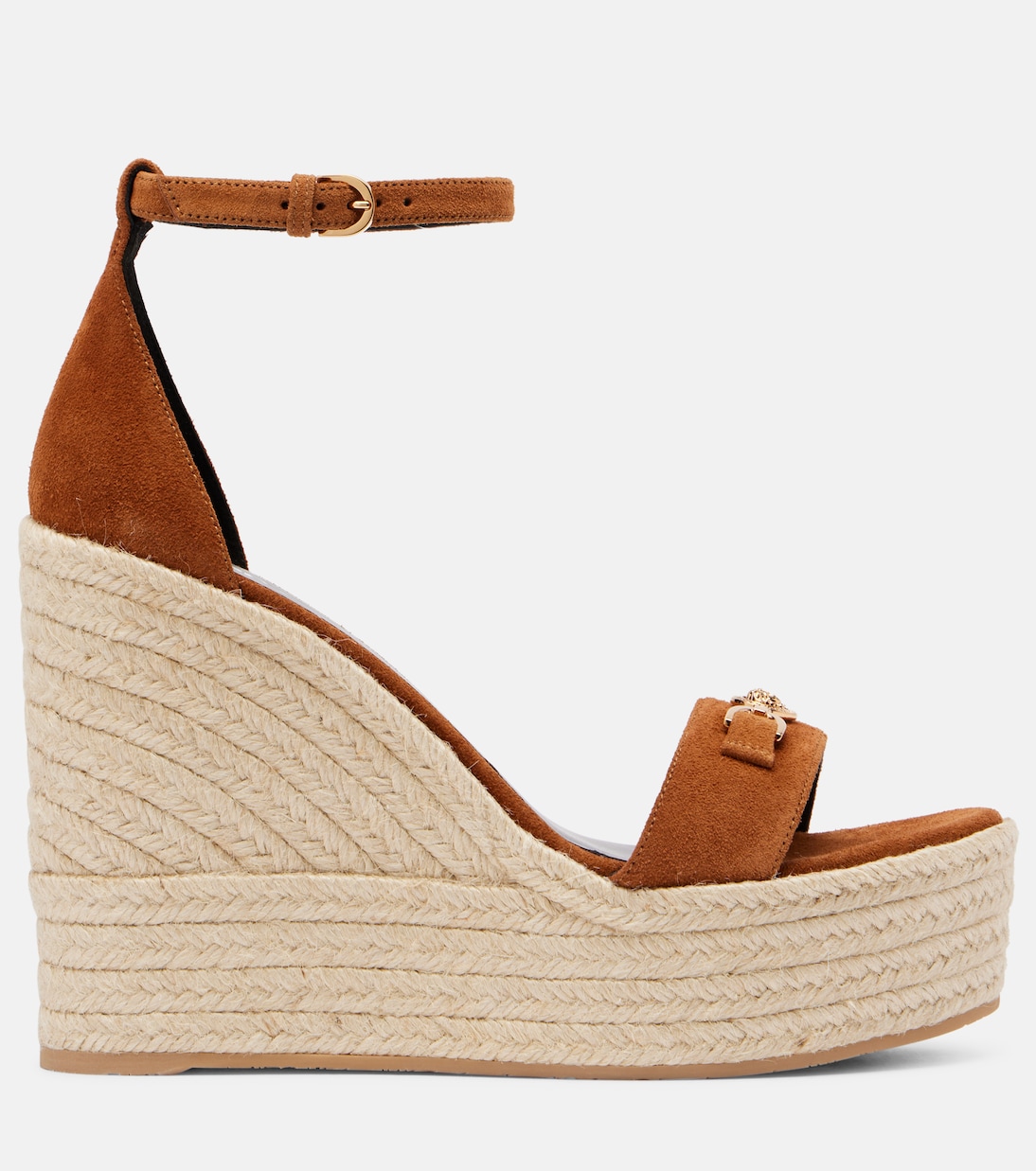 Medusa '95 suede espadrille wedges | Versace