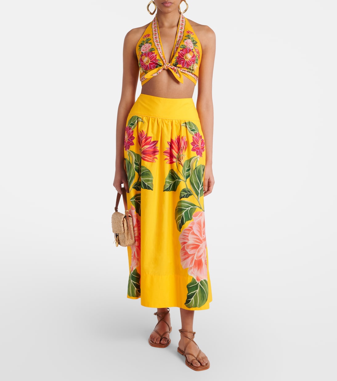 Cropped-Top Spring Awakening aus Baumwolle | Farm Rio