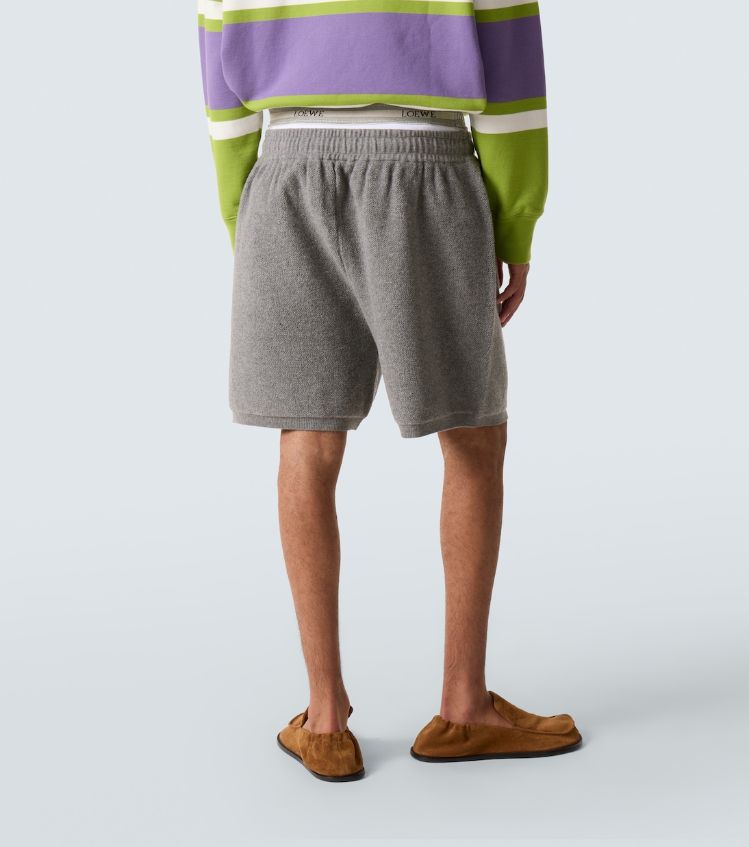 羊毛混纺短裤 | Loewe