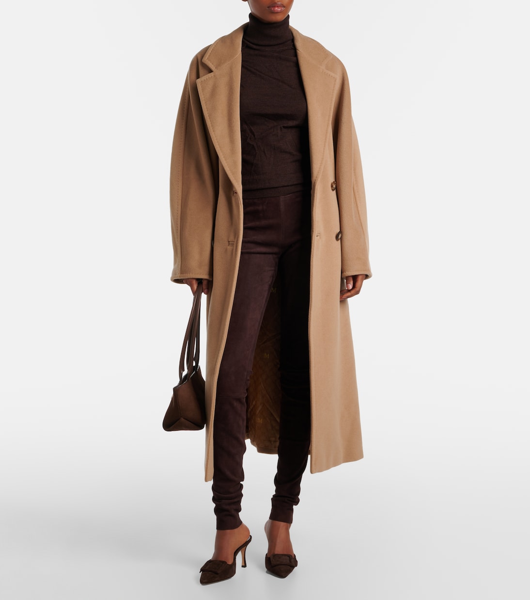 Leggings Carolyn aus Veloursleder | Stouls