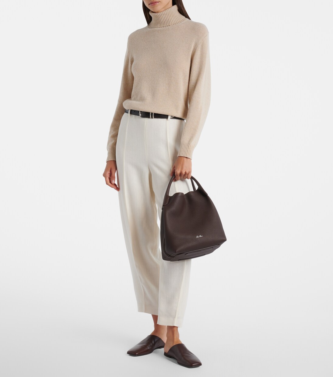 Bale Large leather bucket bag | Loro Piana