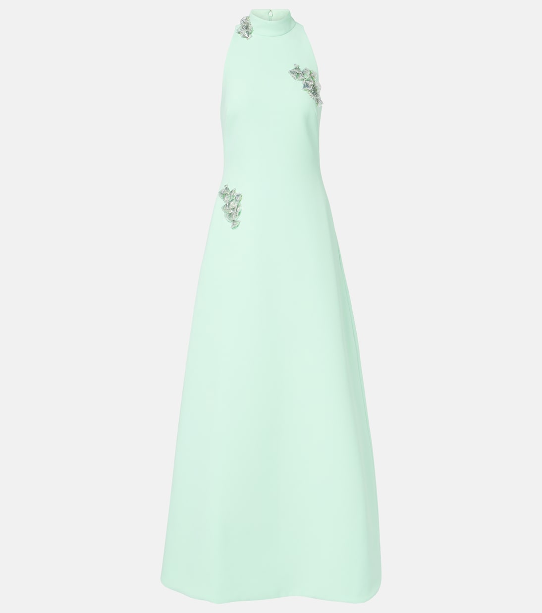 Verzierte Robe Priscilla aus Crêpe | Safiyaa