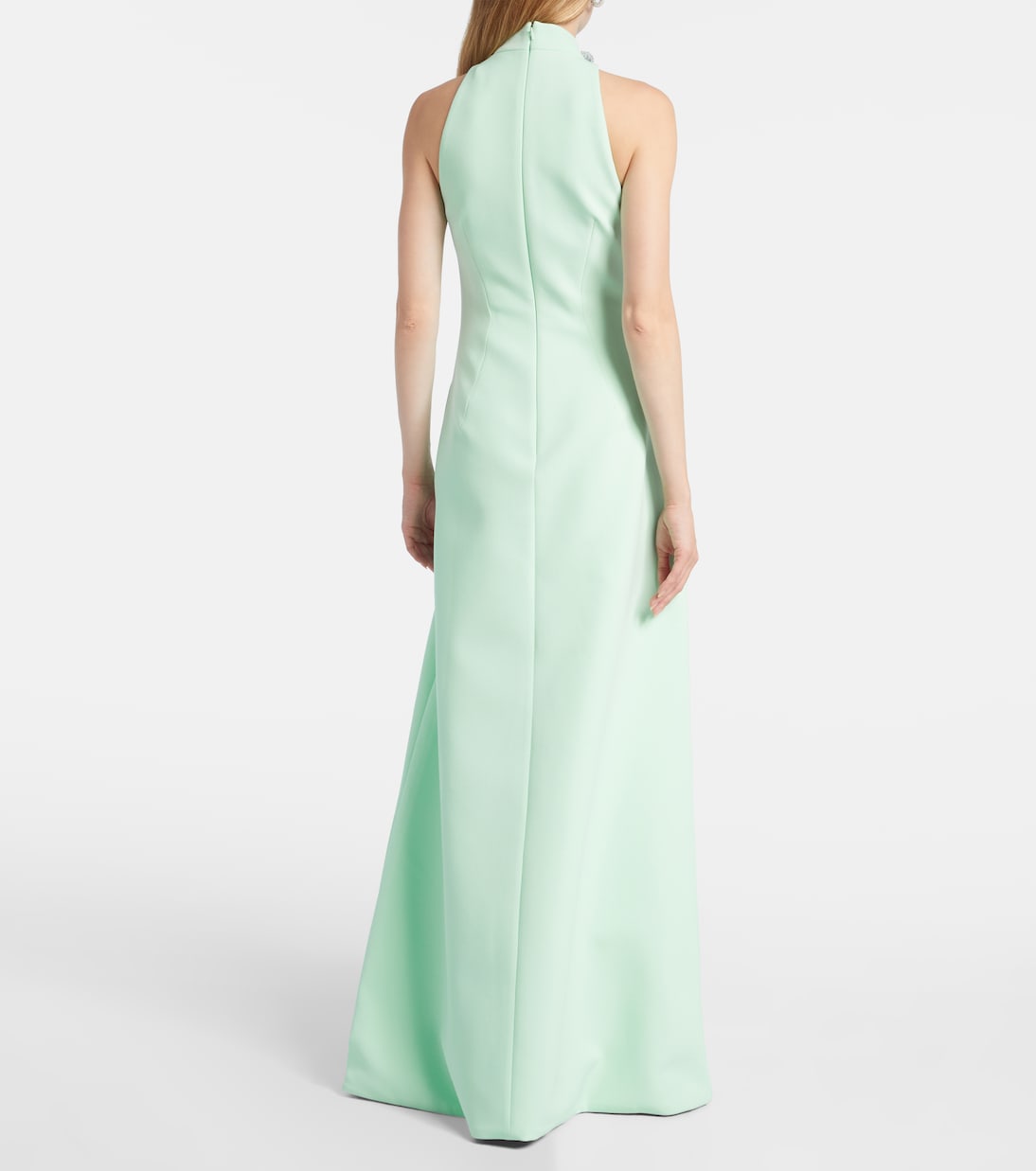 Verzierte Robe Priscilla aus Crêpe | Safiyaa