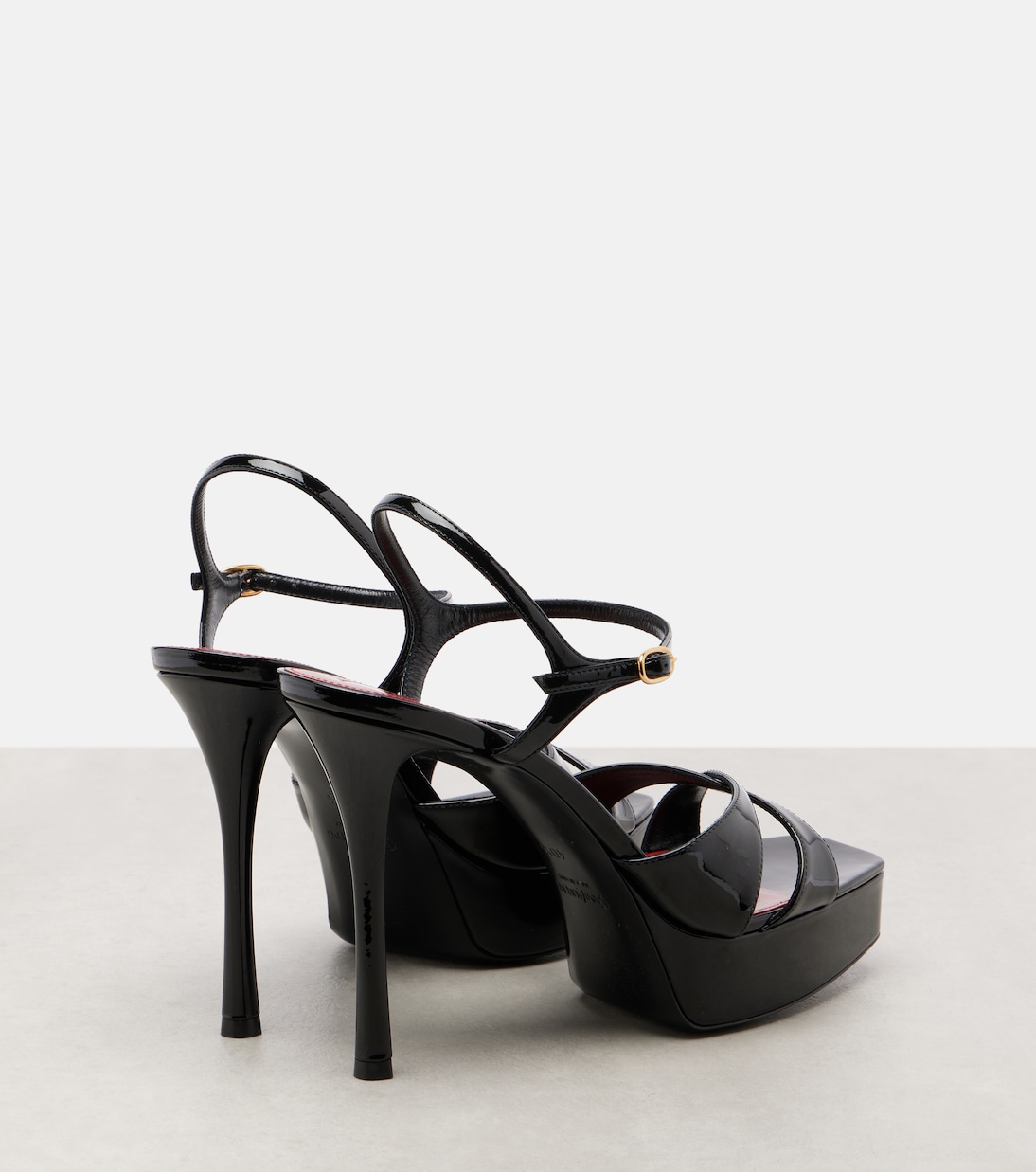 Debbie 85 patent leather platform sandals | Saint Laurent