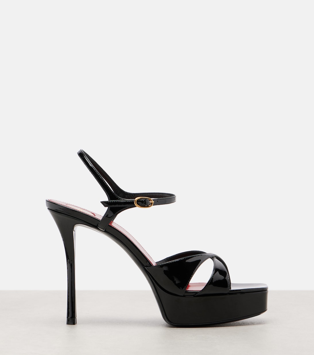 Debbie 85 patent leather platform sandals | Saint Laurent