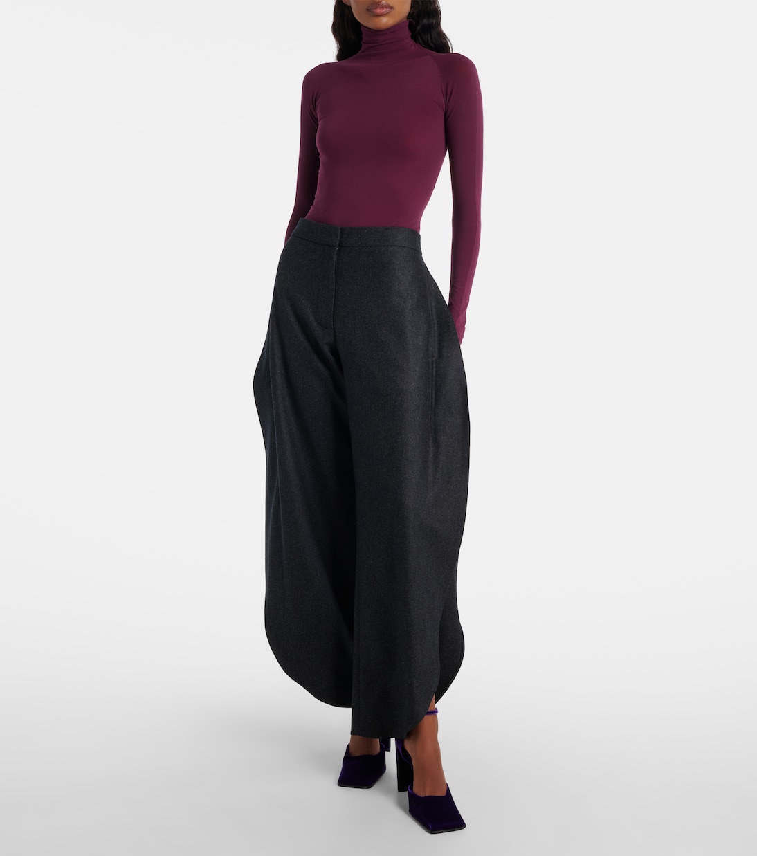 Pumps Square 90 in velluto | Alaïa