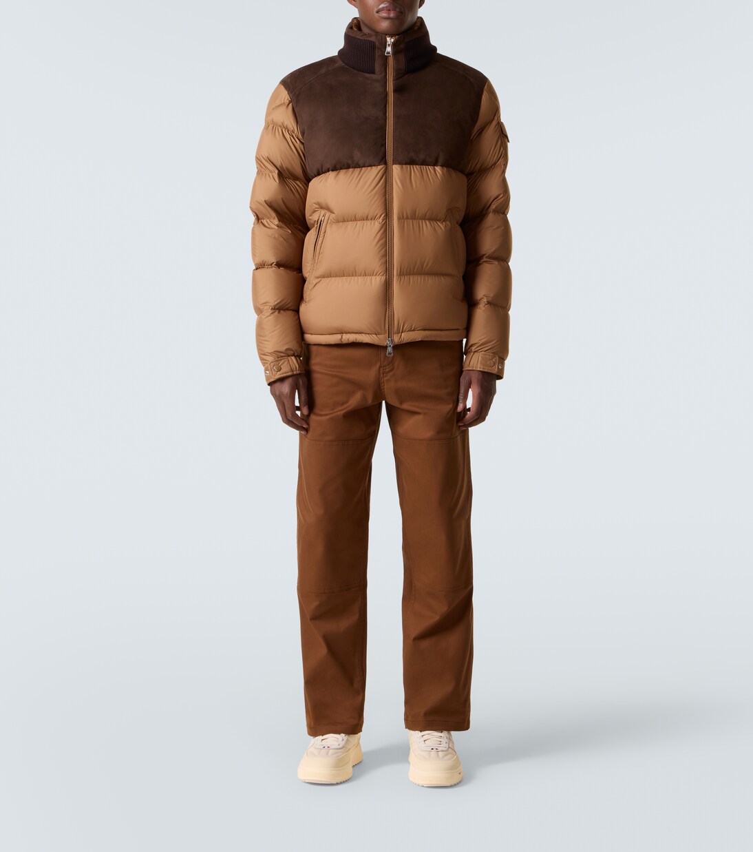 Daunenjacke Cheverny mit Veloursleder | Moncler