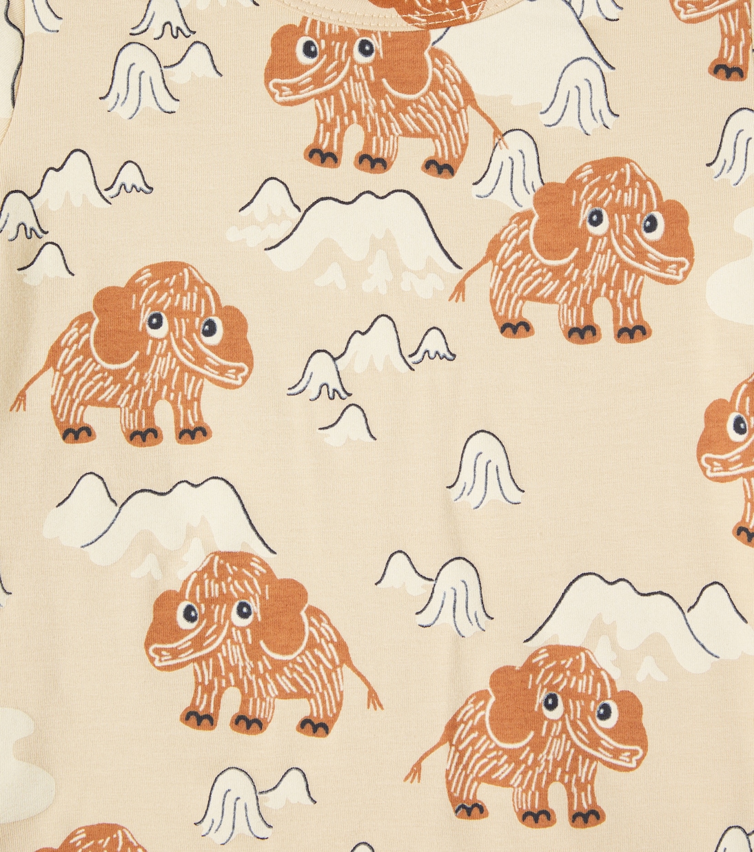 Camiseta Mammoth en mezcla de algodón | Mini Rodini