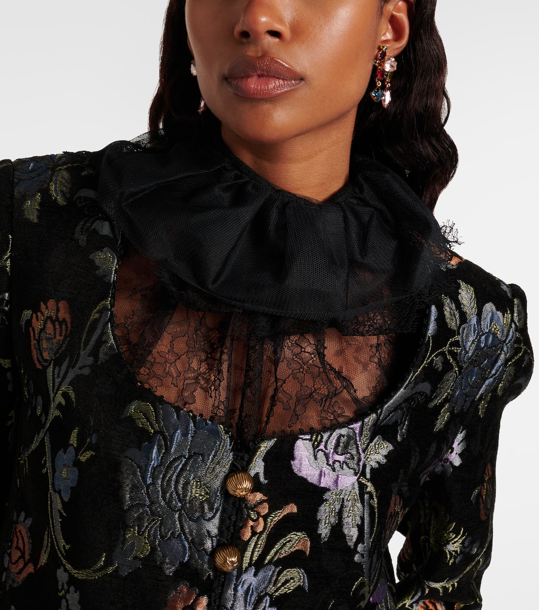 Ohrringe Ambra mit Kristallen | Jennifer Behr