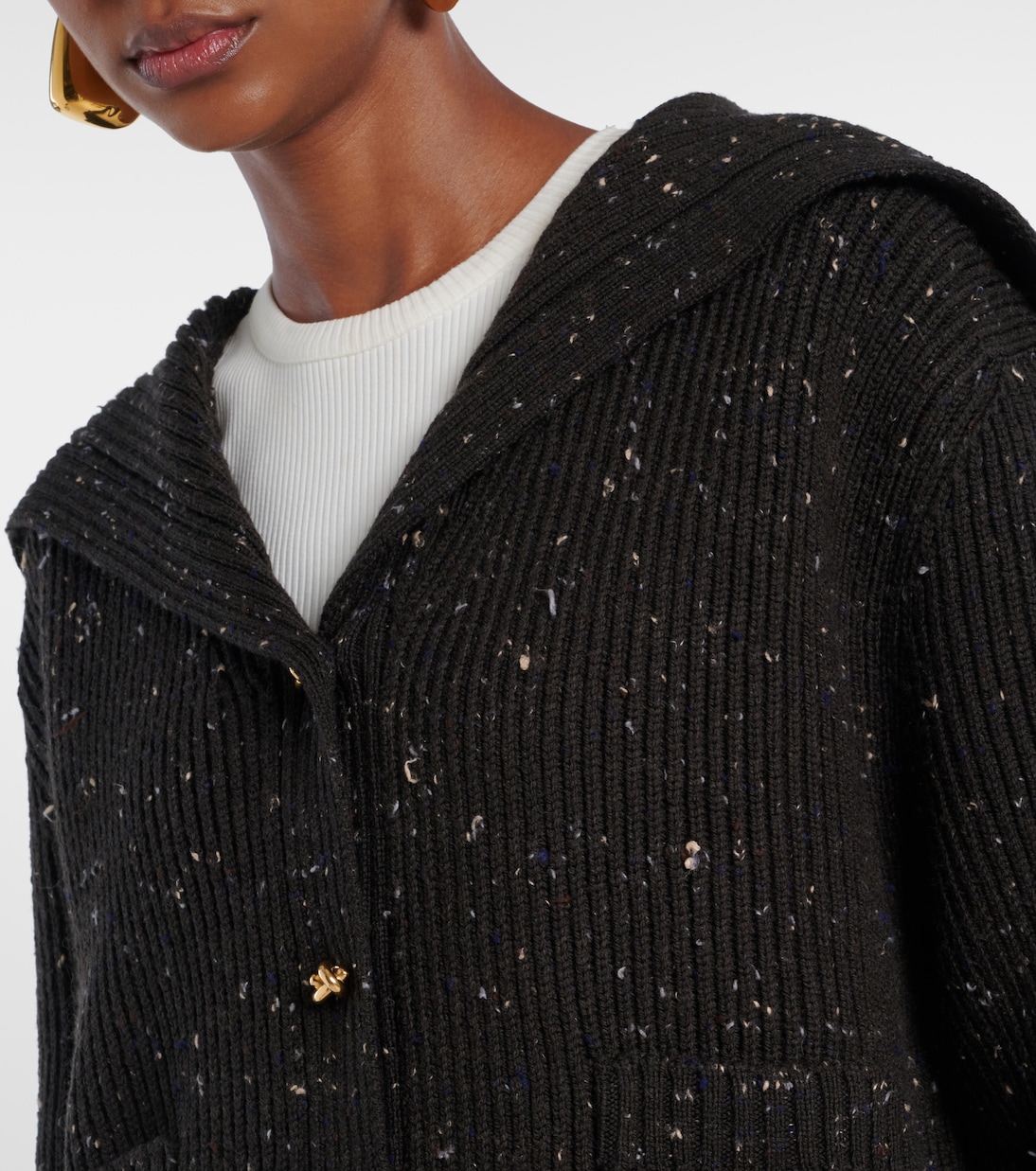 Cardigan en laine mélangée | Bottega Veneta
