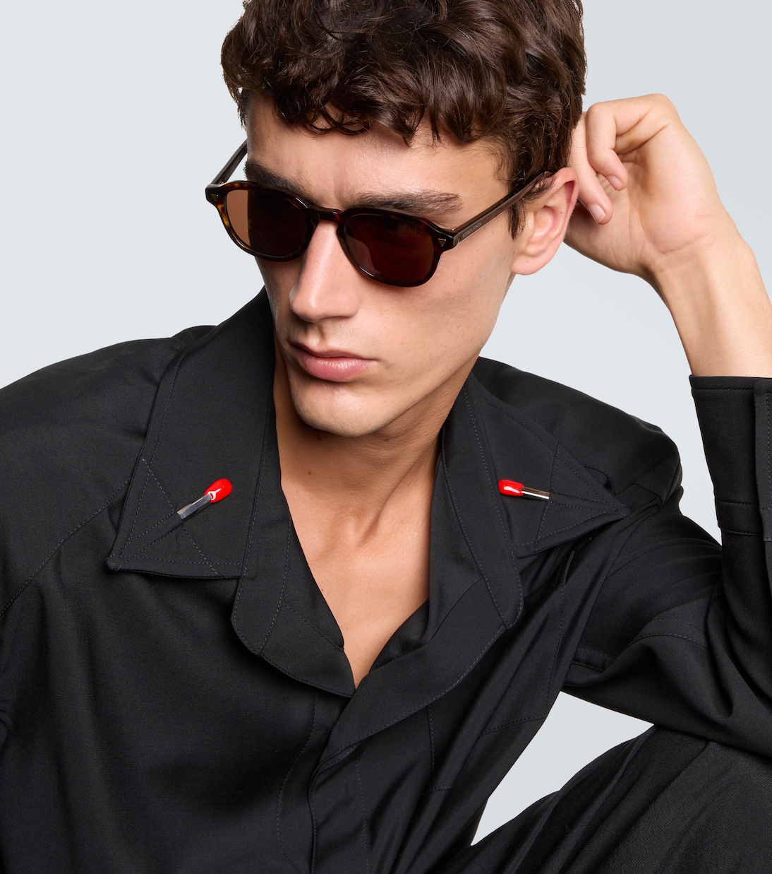 Lunettes de soleil Triangle Stud rondes | Bottega Veneta