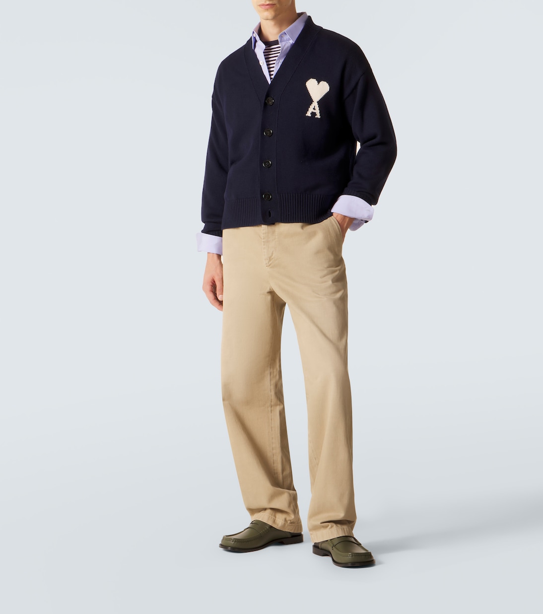 Ami De Cœur wool and cotton cardigan | Ami Paris