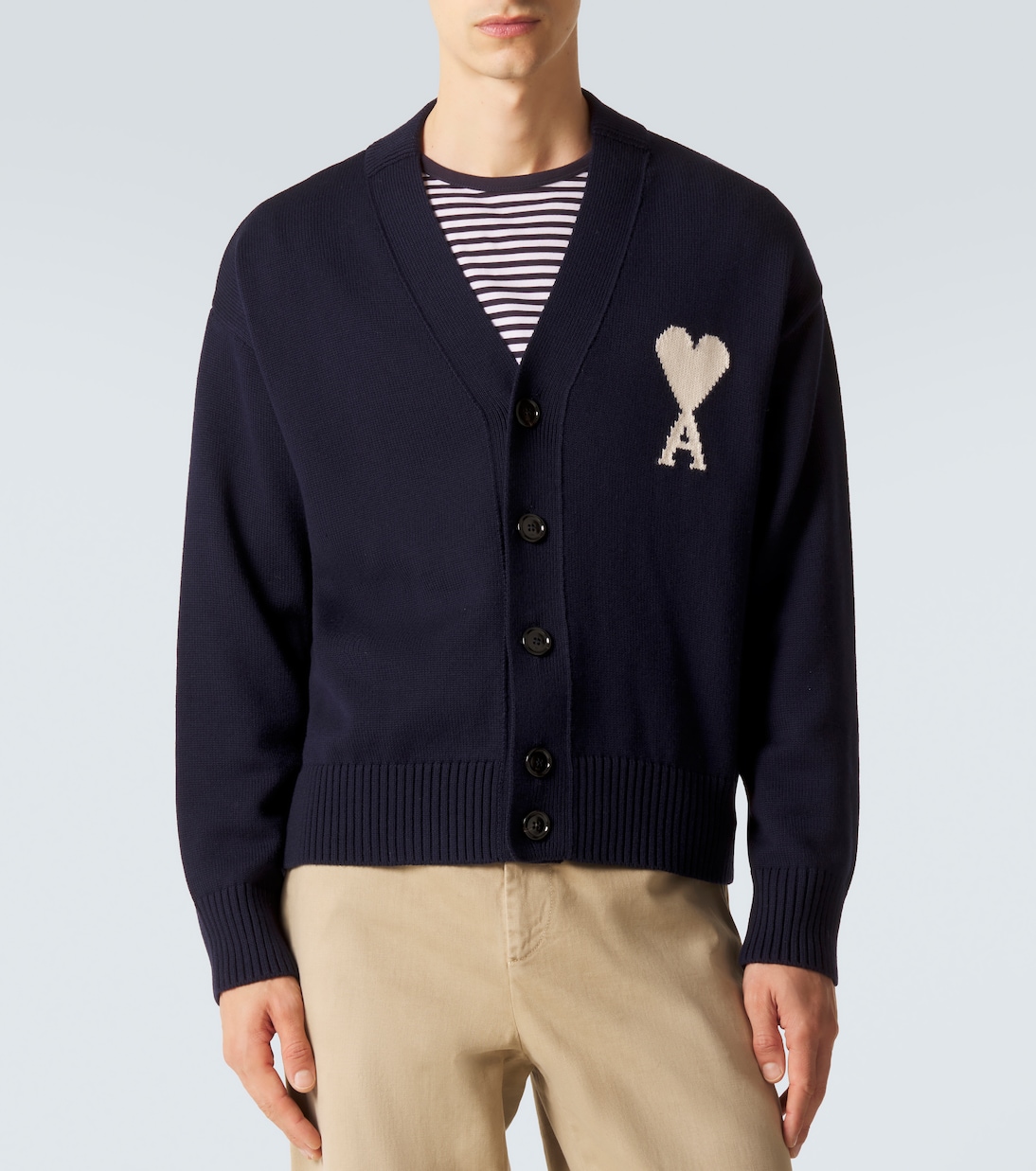 Ami De Cœur wool and cotton cardigan | Ami Paris