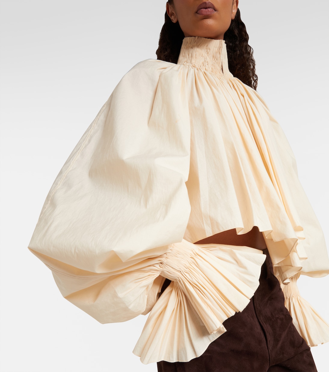 Durer cotton-blend blouse | Khaite