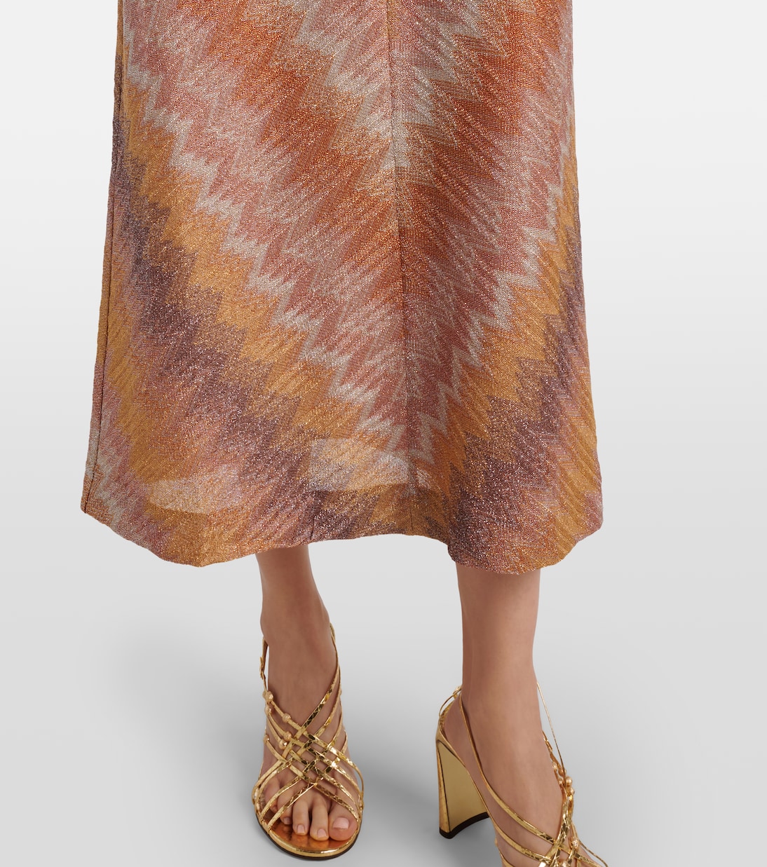 Lamé midi dress | Missoni