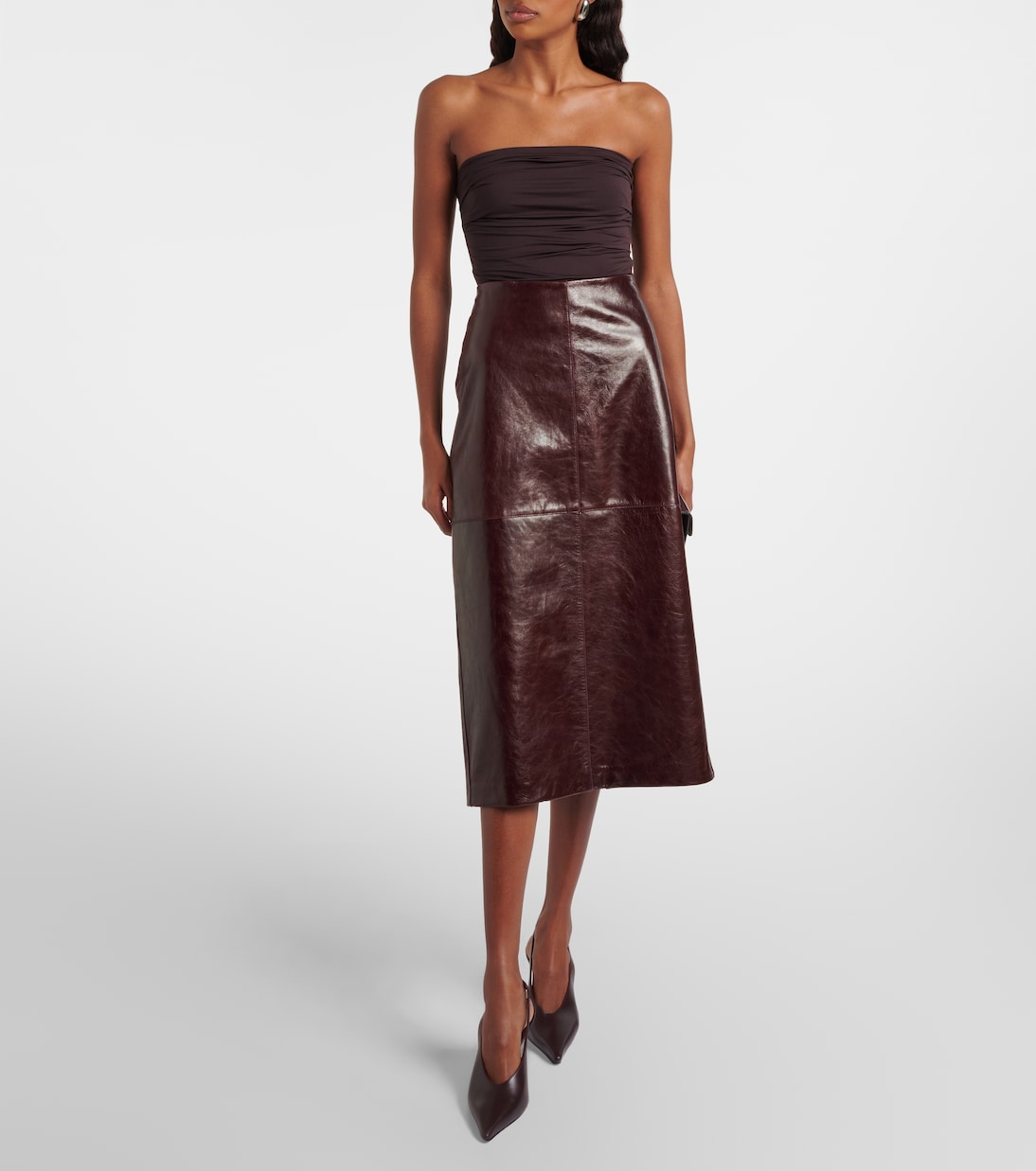 Gwyneth ruched bodysuit | Agolde