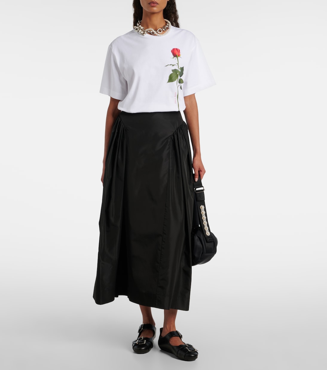 Bedrucktes T-Shirt aus Baumwoll-Jersey | Simone Rocha