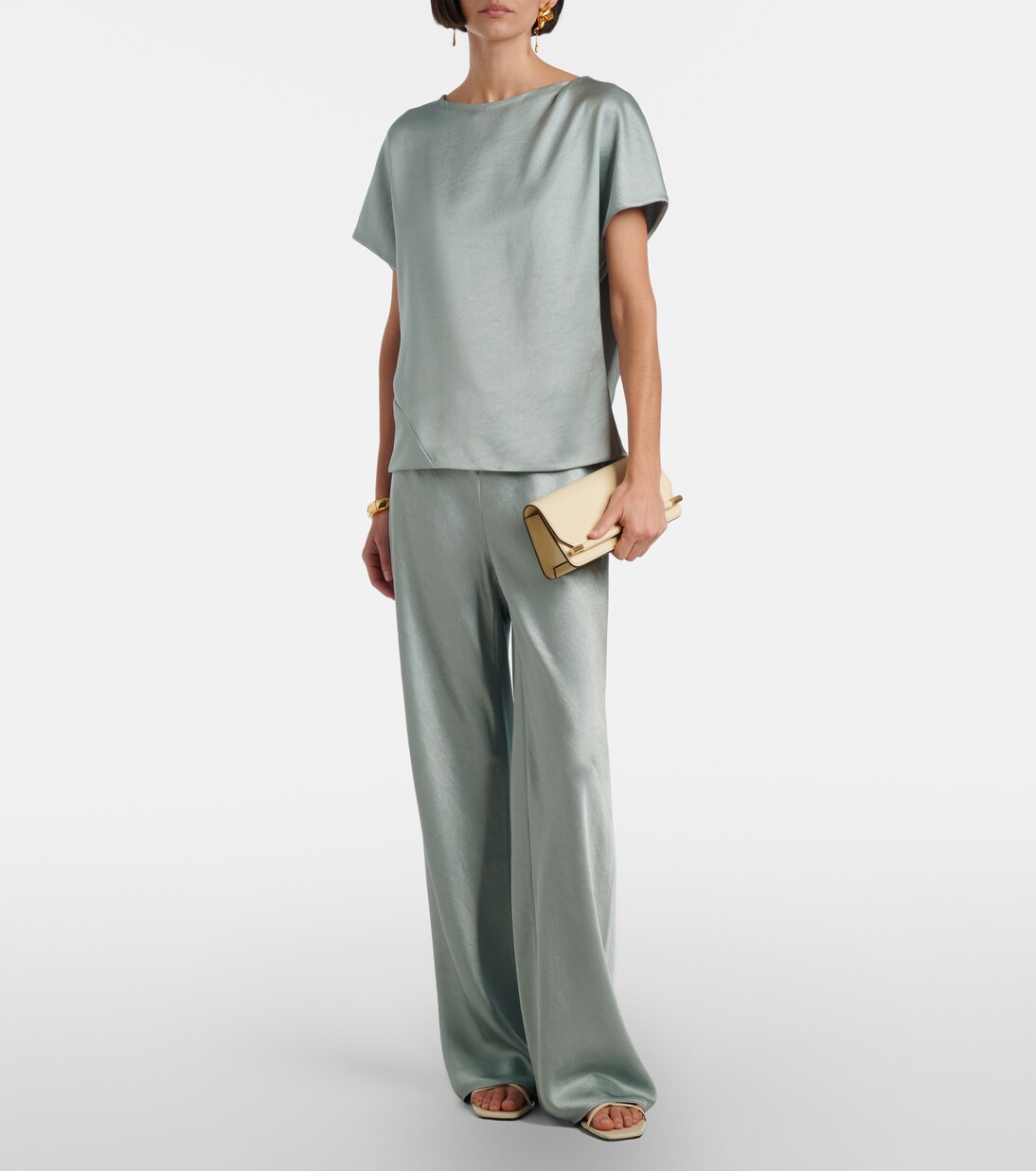 Satin wide-leg pants | Vince