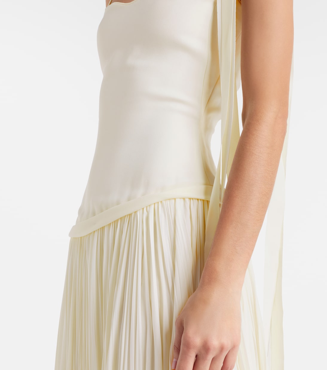 Vestido de fiesta Ana de crepé y chifón | Marmar Halim