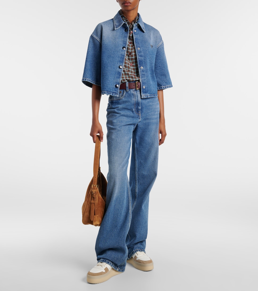 Baskets Downtown Bold en cuir | Prada