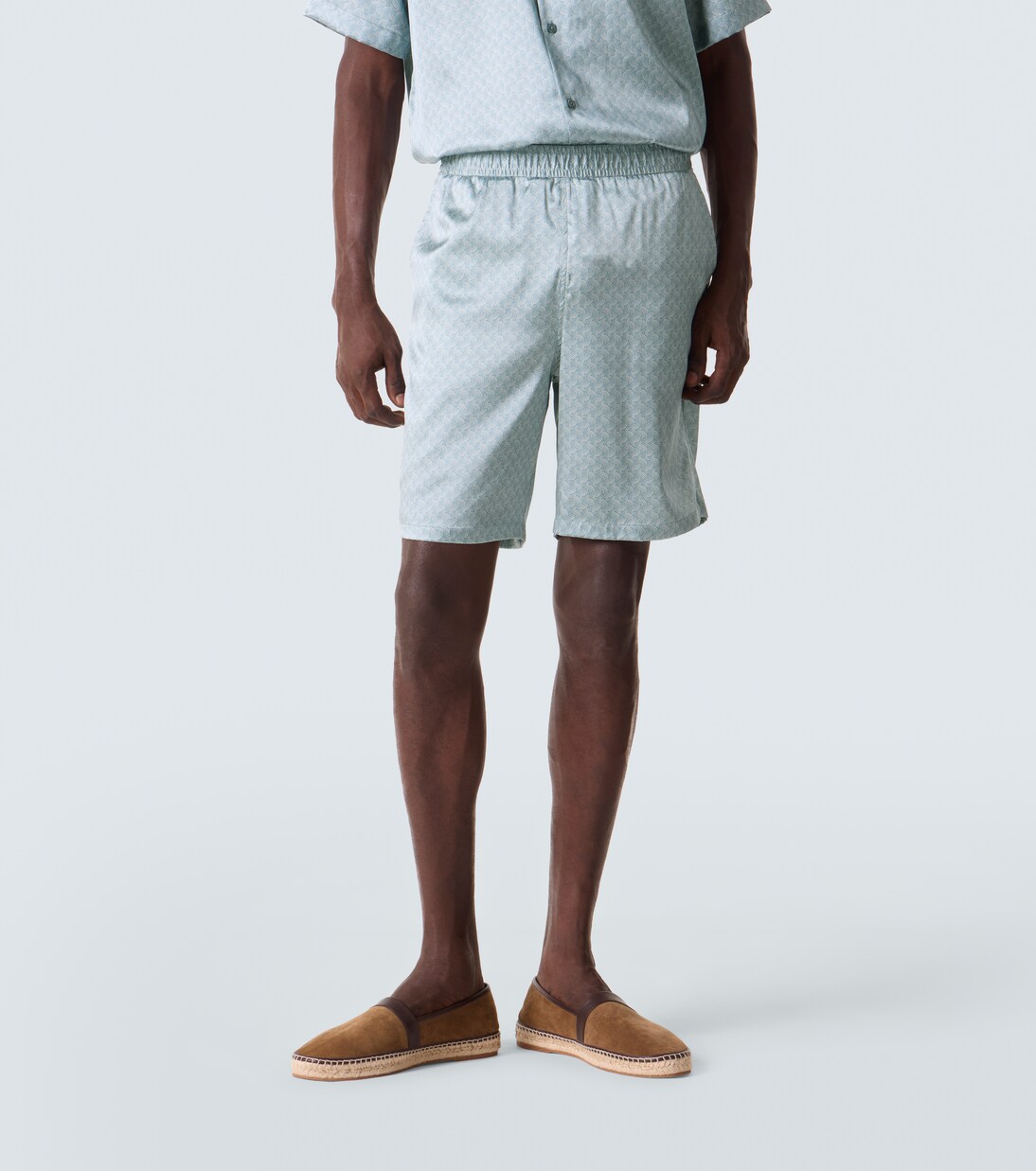 Palma printed silk-blend shorts | Frescobol Carioca