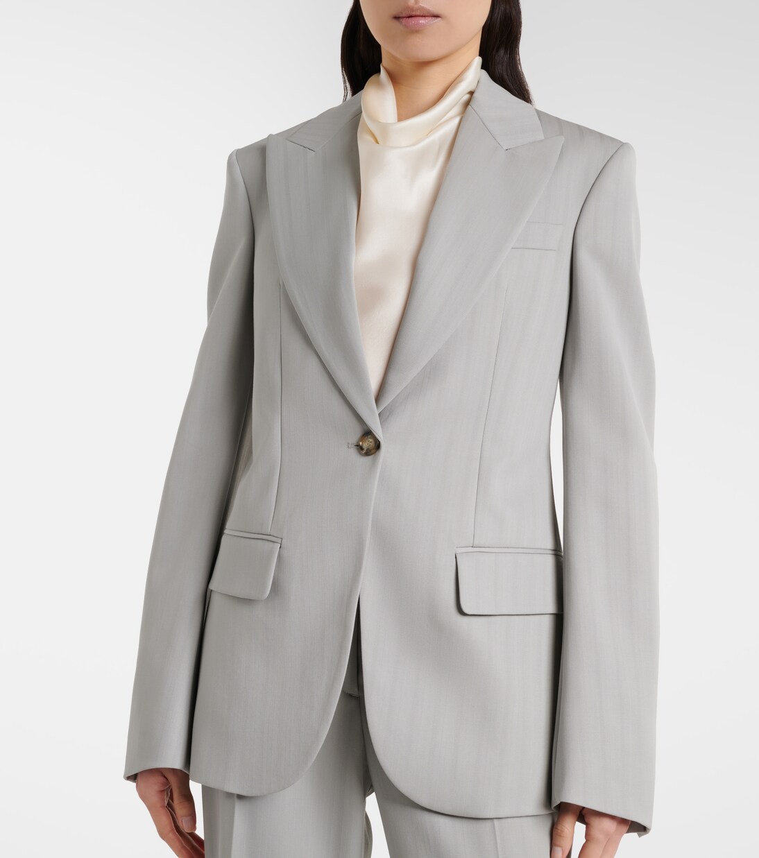 Striped wool blazer | Stella McCartney