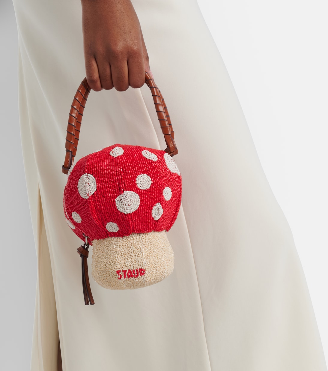 Verzierte Henkeltasche Shroom Mini | Staud